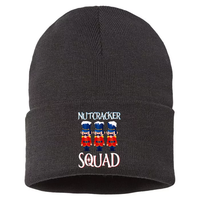 Nutcracker Squad Holiday Nutcracker Ballet Xmas Sustainable Knit Beanie