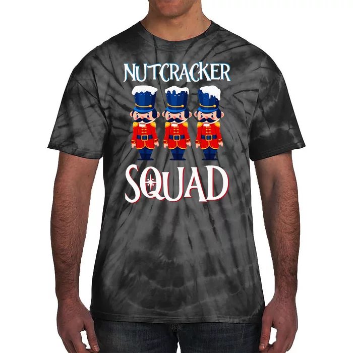 Nutcracker Squad Holiday Nutcracker Ballet Xmas Tie-Dye T-Shirt