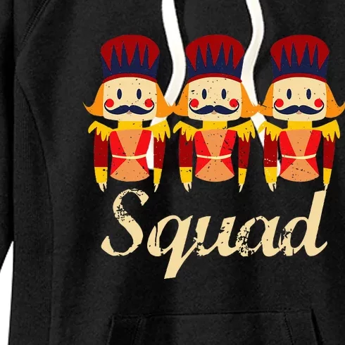 Nutcracker Squad Holiday Ballet Dance Women's Fleece Hoodie