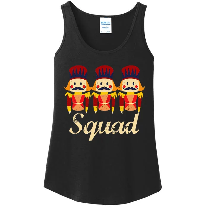 Nutcracker Squad Holiday Ballet Dance Ladies Essential Tank