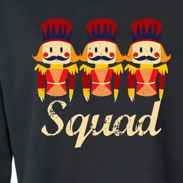 Nutcracker Squad Holiday Ballet Dance Cropped Pullover Crew