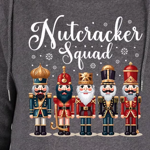 Nutcracker Squad Holiday Christmas Pajama Womens Funnel Neck Pullover Hood