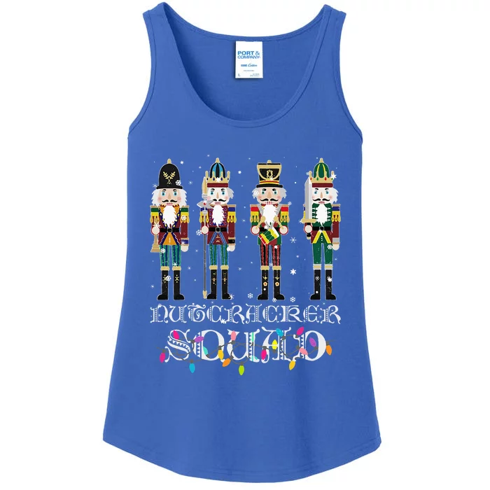 Nutcracker Squad Holiday Ballet Dance Christmas Ladies Essential Tank