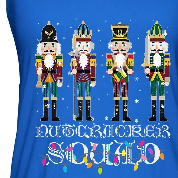 Nutcracker Squad Holiday Ballet Dance Christmas Ladies Essential Flowy Tank