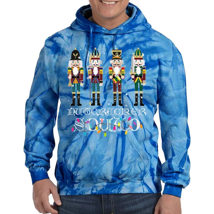 Nutcracker Squad Holiday Ballet Dance Christmas Tie Dye Hoodie