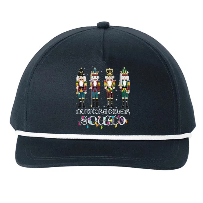 Nutcracker Squad Holiday Ballet Dance Christmas Snapback Five-Panel Rope Hat