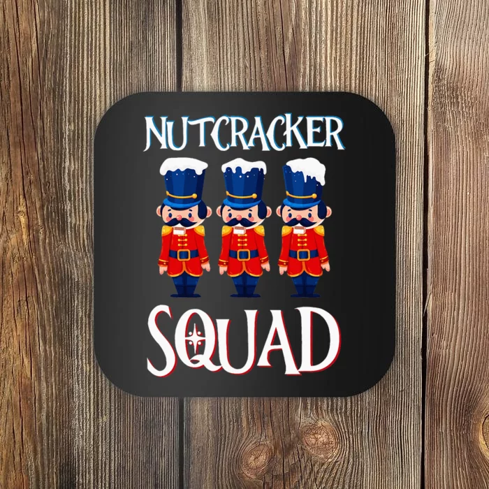 Nutcracker Squad Holiday Nutcracker Ballet Xmas Coaster