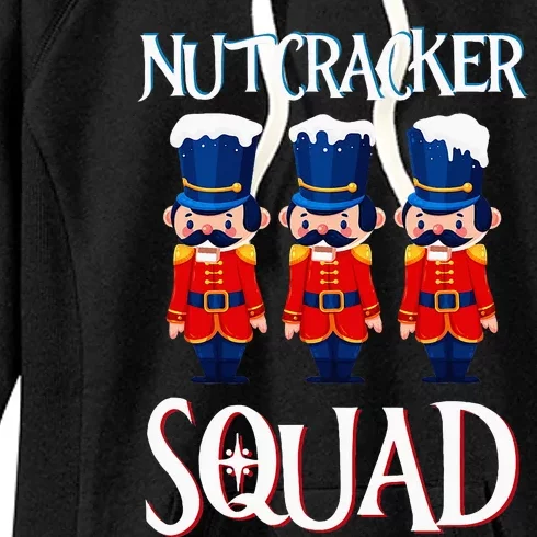 Nutcracker Squad Holiday Nutcracker Ballet Xmas Women's Fleece Hoodie