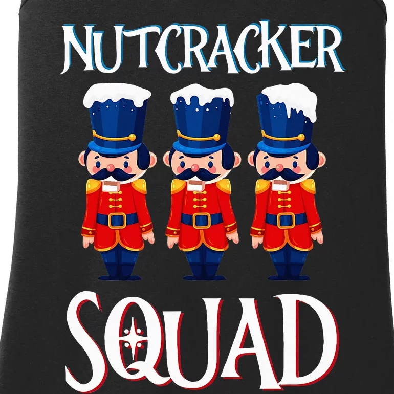 Nutcracker Squad Holiday Nutcracker Ballet Xmas Ladies Essential Tank