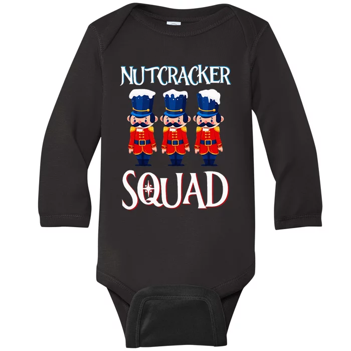 Nutcracker Squad Holiday Nutcracker Ballet Xmas Baby Long Sleeve Bodysuit