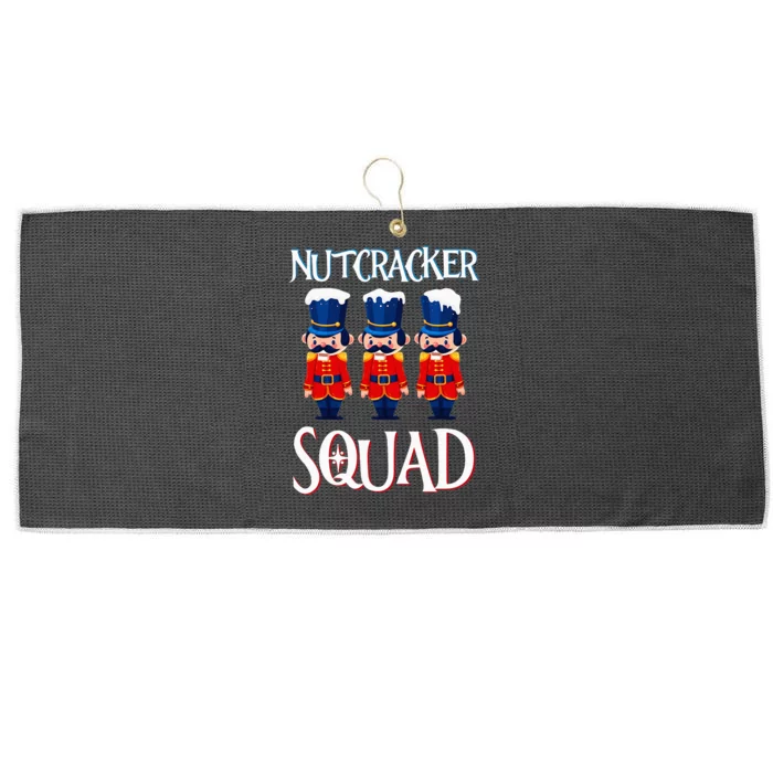 Nutcracker Squad Holiday Nutcracker Ballet Xmas Large Microfiber Waffle Golf Towel