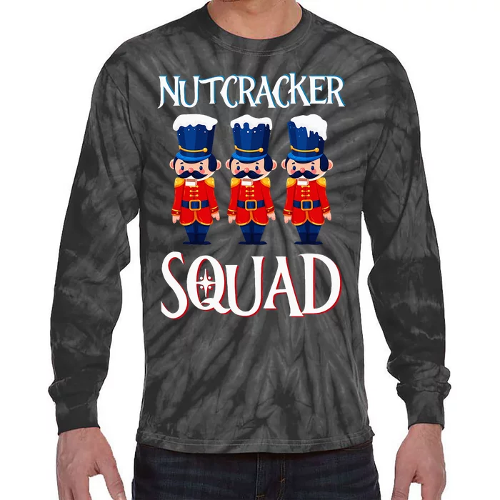 Nutcracker Squad Holiday Nutcracker Ballet Xmas Tie-Dye Long Sleeve Shirt