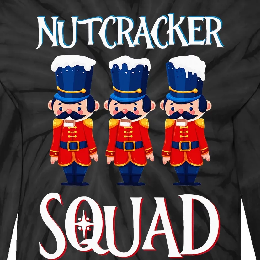 Nutcracker Squad Holiday Nutcracker Ballet Xmas Tie-Dye Long Sleeve Shirt