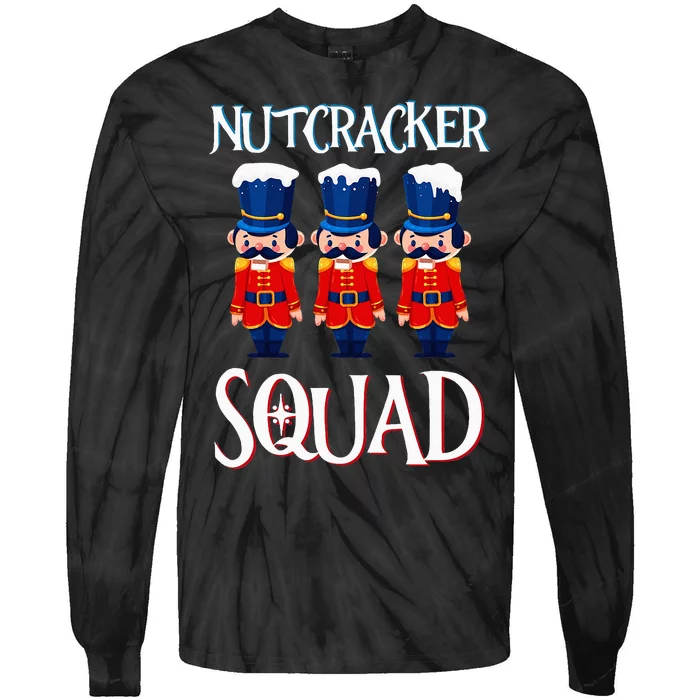 Nutcracker Squad Holiday Nutcracker Ballet Xmas Tie-Dye Long Sleeve Shirt