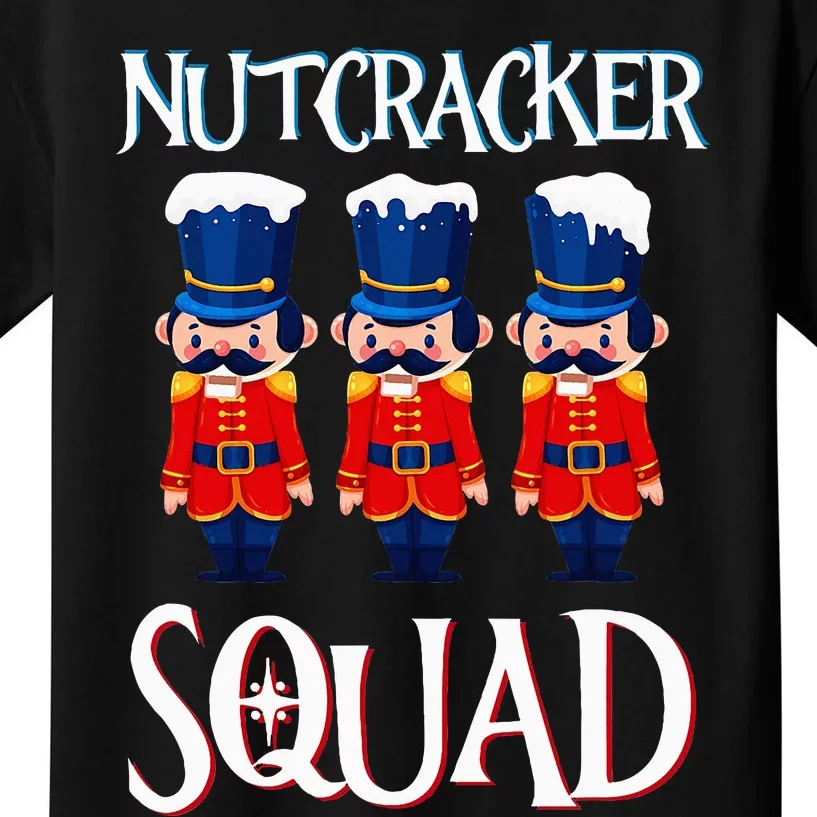 Nutcracker Squad Holiday Nutcracker Ballet Xmas Kids T-Shirt