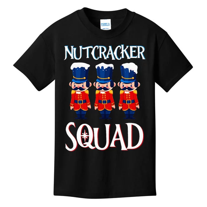 Nutcracker Squad Holiday Nutcracker Ballet Xmas Kids T-Shirt