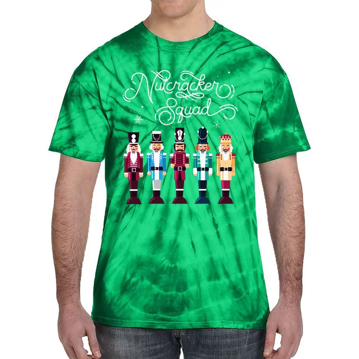 Nutcracker Squad Holiday Christmas Tie-Dye T-Shirt