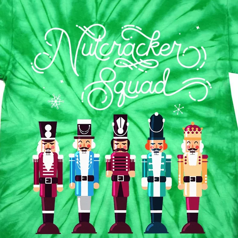 Nutcracker Squad Holiday Christmas Tie-Dye T-Shirt