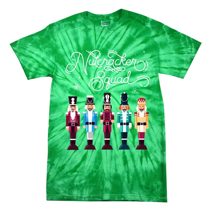 Nutcracker Squad Holiday Christmas Tie-Dye T-Shirt