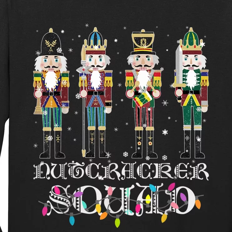 Nutcracker Squad Holiday Ballet Dance Funny Christmas Tall Long Sleeve T-Shirt