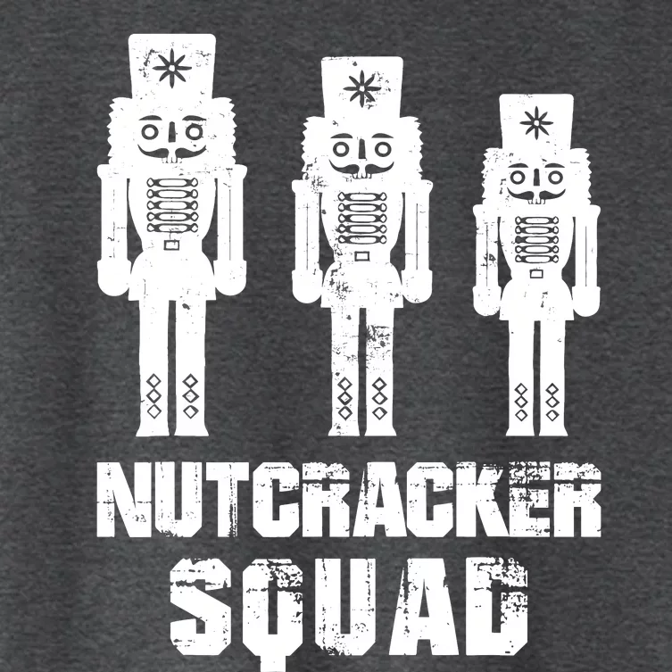 Nutcracker Squad Holiday Ballet Dance Matching Christmas Women's Crop Top Tee