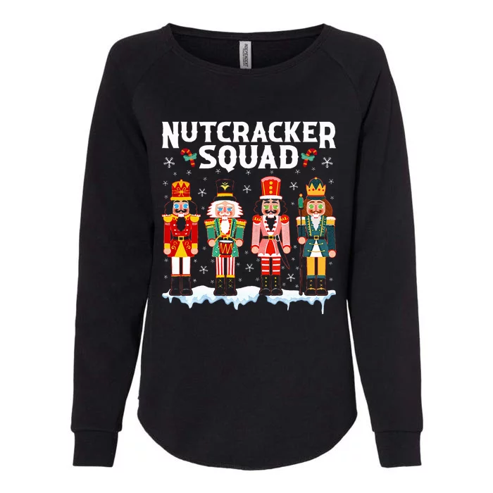 Nutcracker Squad Holiday Christmas Xmas pajama Womens California Wash Sweatshirt