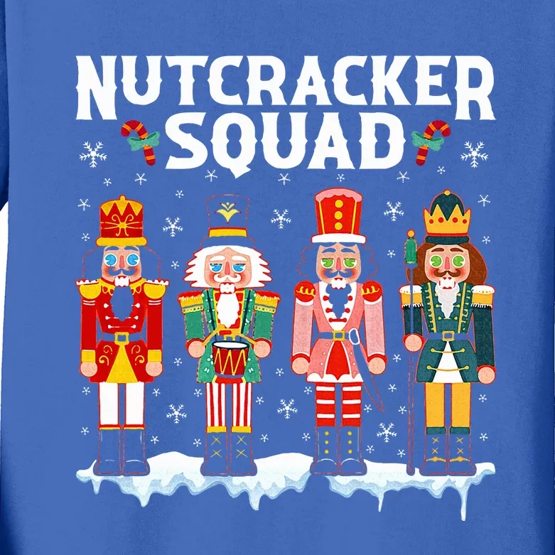 Nutcracker Squad Holiday Christmas Xmas pajama Kids Long Sleeve Shirt