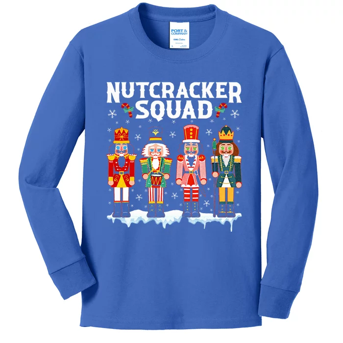 Nutcracker Squad Holiday Christmas Xmas pajama Kids Long Sleeve Shirt