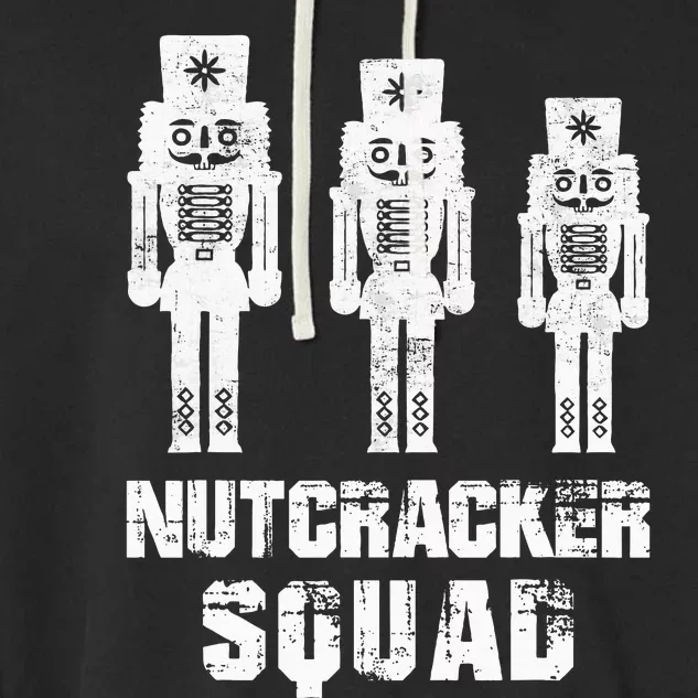 Nutcracker Squad Holiday Ballet Dance Matching Christmas Garment-Dyed Fleece Hoodie