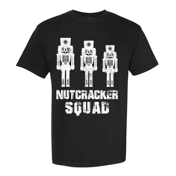 Nutcracker Squad Holiday Ballet Dance Matching Christmas Garment-Dyed Heavyweight T-Shirt