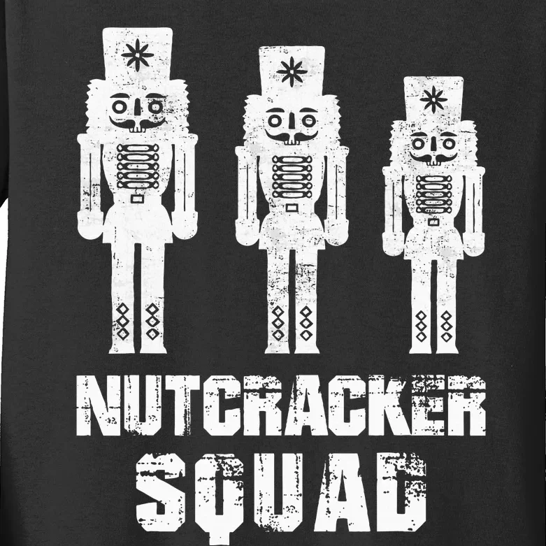 Nutcracker Squad Holiday Ballet Dance Matching Christmas Kids Long Sleeve Shirt