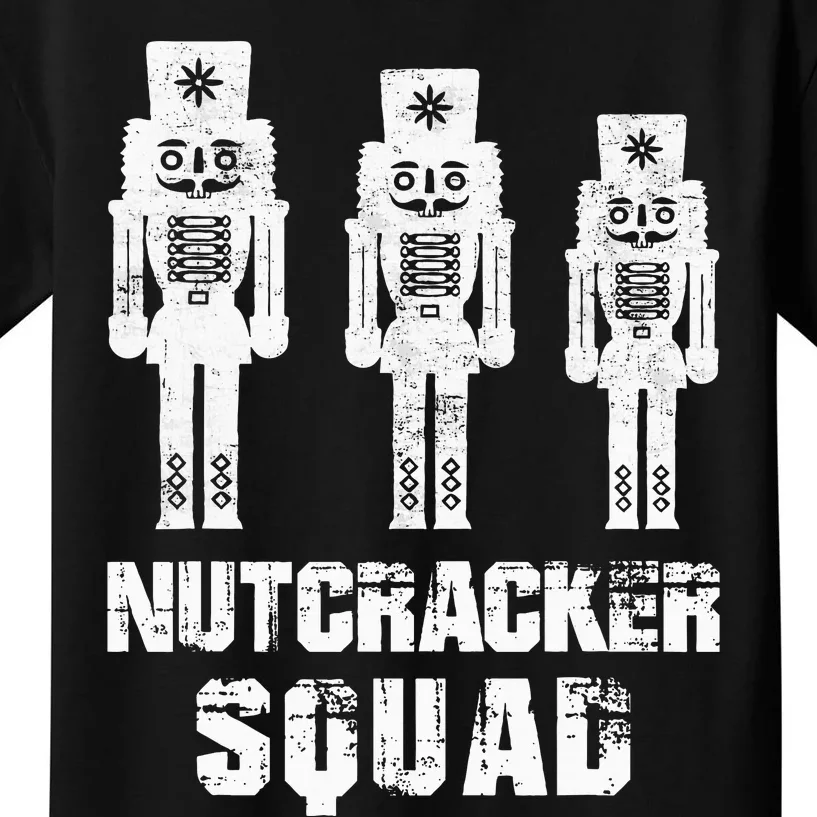 Nutcracker Squad Holiday Ballet Dance Matching Christmas Kids T-Shirt