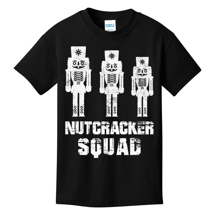 Nutcracker Squad Holiday Ballet Dance Matching Christmas Kids T-Shirt