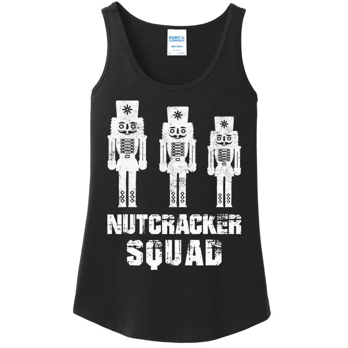 Nutcracker Squad Holiday Ballet Dance Matching Christmas Ladies Essential Tank