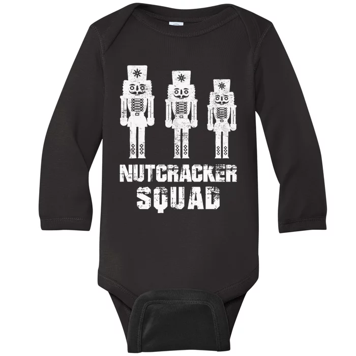 Nutcracker Squad Holiday Ballet Dance Matching Christmas Baby Long Sleeve Bodysuit