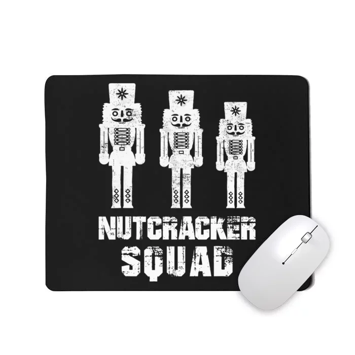 Nutcracker Squad Holiday Ballet Dance Matching Christmas Mousepad