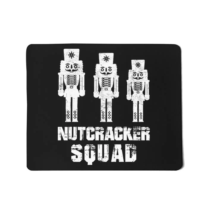 Nutcracker Squad Holiday Ballet Dance Matching Christmas Mousepad