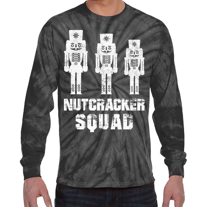 Nutcracker Squad Holiday Ballet Dance Matching Christmas Tie-Dye Long Sleeve Shirt