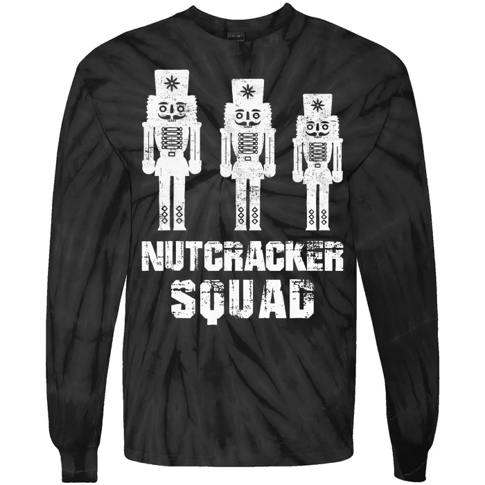 Nutcracker Squad Holiday Ballet Dance Matching Christmas Tie-Dye Long Sleeve Shirt