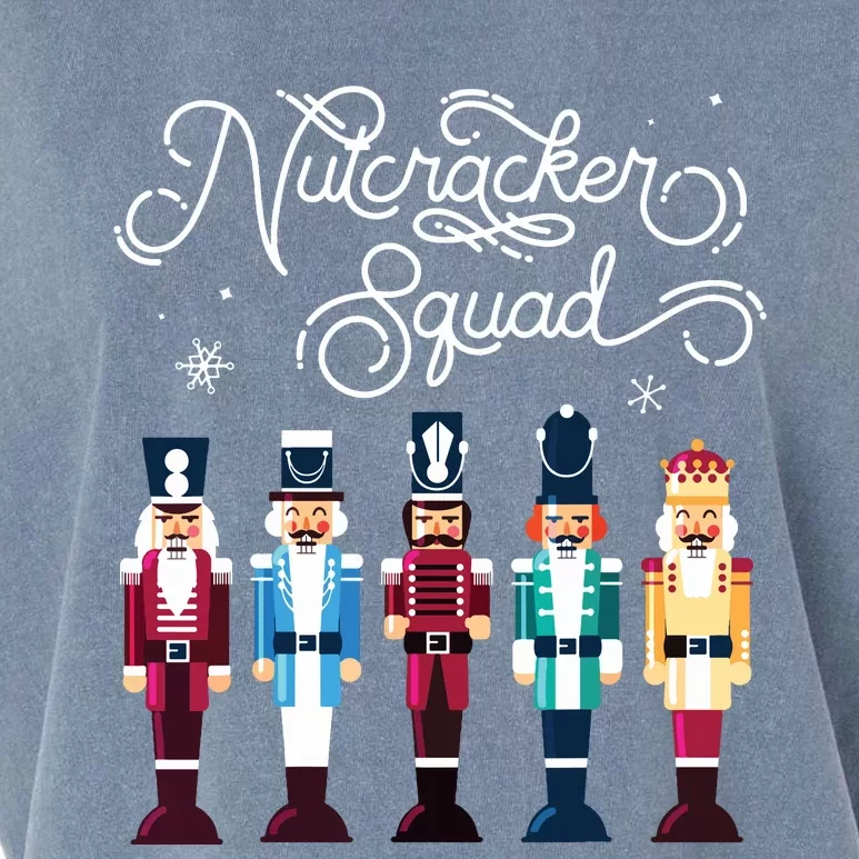 Nutcracker Squad Holiday Christmas Boy Girls Women Cute Garment-Dyed Women's Muscle Tee