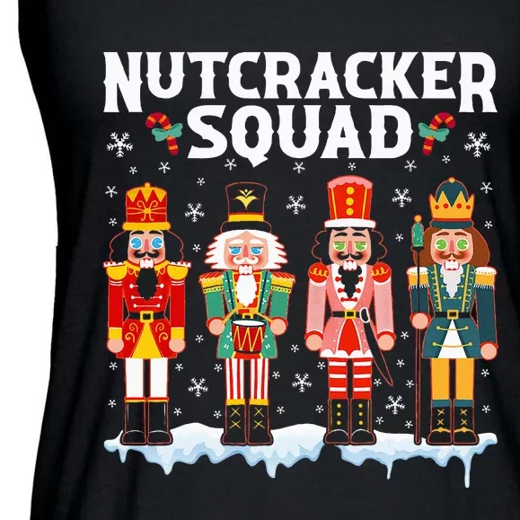 Nutcracker Squad Holiday Christmas pajama Ladies Essential Flowy Tank