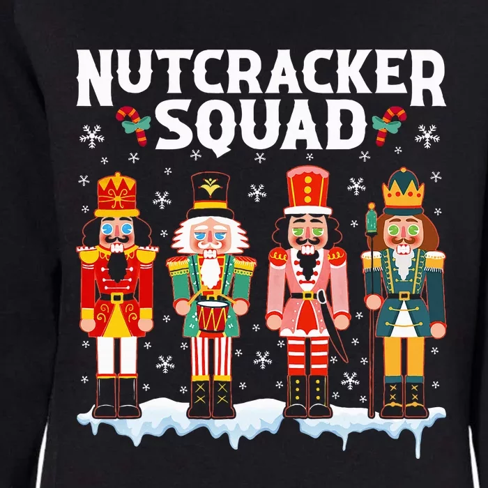 Nutcracker Squad Holiday Christmas pajama Womens California Wash Sweatshirt