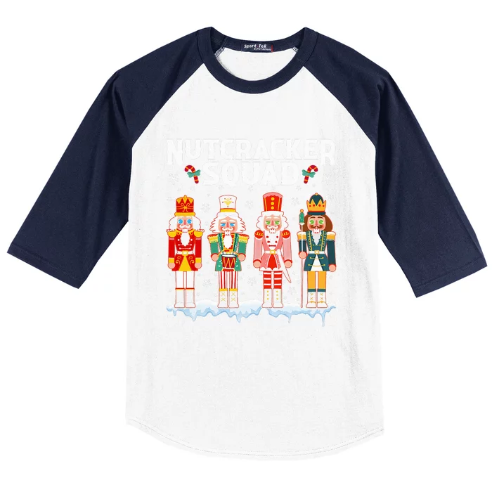 Nutcracker Squad Holiday Christmas pajama Baseball Sleeve Shirt