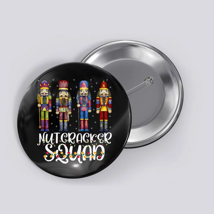 Nutcracker Squad Holiday Christmas Pajama Button