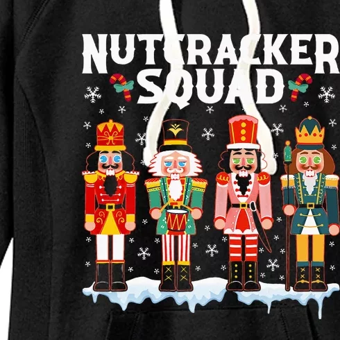 Nutcracker Squad Holiday Christmas Pajama Women's Fleece Hoodie