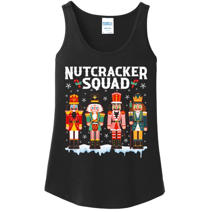 Nutcracker Squad Holiday Christmas Pajama Ladies Essential Tank