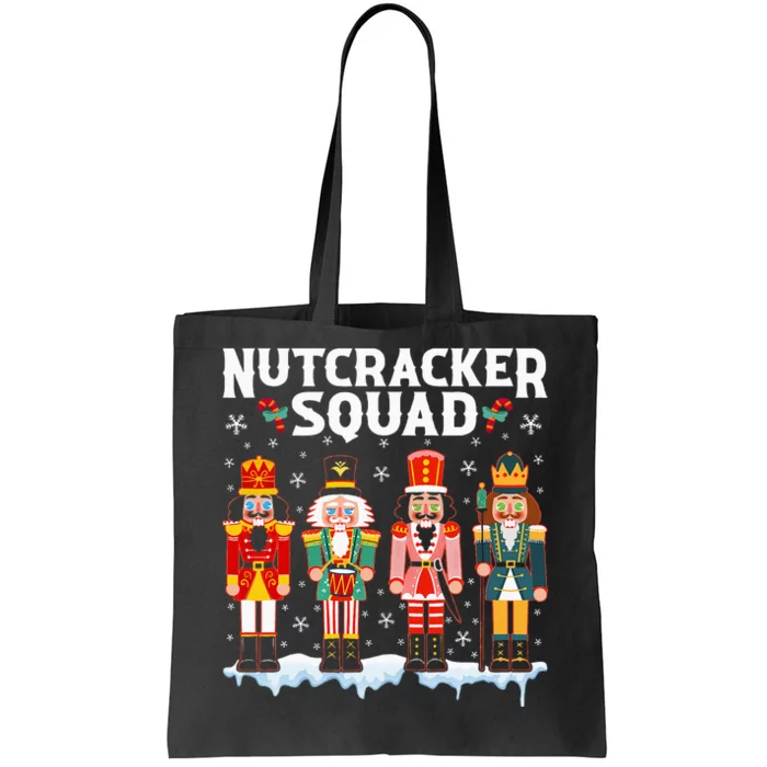 Nutcracker Squad Holiday Christmas Pajama Tote Bag