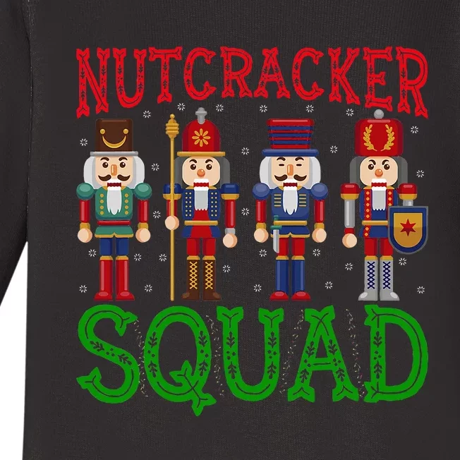 Nutcracker Squad Holiday Christmas Pajama Baby Long Sleeve Bodysuit