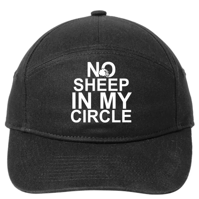 No Sheep In My Circle 7-Panel Snapback Hat