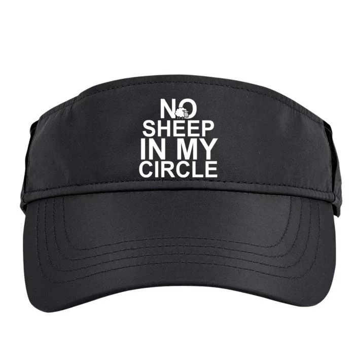 No Sheep In My Circle Adult Drive Performance Visor